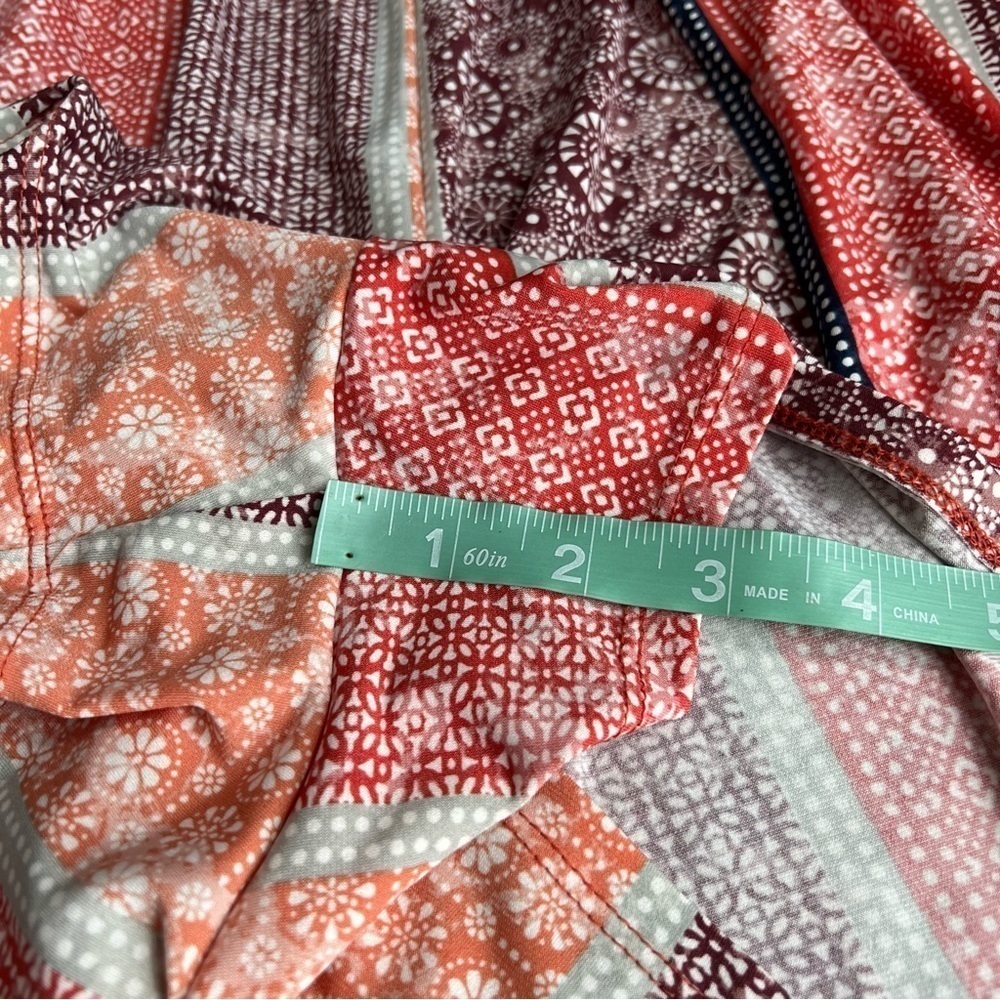 BCBG‎ MaxAzria Ruffle Floral Patchwork Romper - Picture 12 of 13